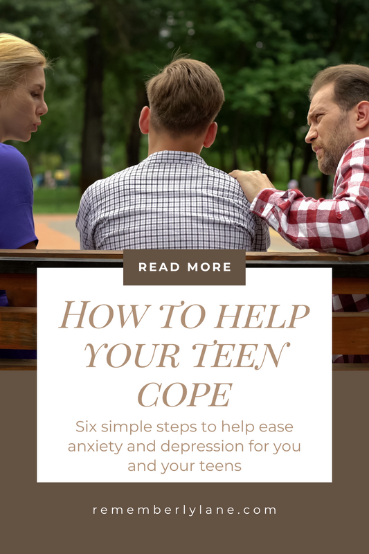 When sad, serve your dad! Six simple steps to help ease anxiety and depression for you and your teens.